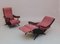 Purple Extendable Lounge Chairs by Marco Zanuso, Italy, 1960s, Set of 2 8
