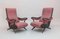 Purple Extendable Lounge Chairs by Marco Zanuso, Italy, 1960s, Set of 2 1