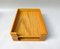 Beech & Brass Document Tray & Storage Box, 1960s 2