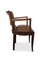 Art Deco French Tan Leather Bridge Chair, 1920s 5