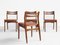 Midcentury Danish set of 4 dining chairs in teak by Christian Linneberg 1960s 4