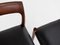 Mid-Century Danish Chairs in Rosewood by Niels Otto Møller for J.L. Møllers Møbelfabrik, Set of 6, Image 9