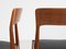 Mid-Century Danish Dining Chairs in Teak by Henning Kjaernulf for Korup Stolefabrik, Set of 8 8