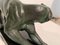 Art Deco Panther Skulptur aus weißer Bronze & Marmor von Plagnet, Frankreich, 1920er 12