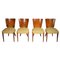 Art Deco H-214 Dining Chairs by Jindrich Halabala for UP Závody, Set of 4 1
