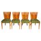 Art Deco H-214 Dining Chairs by Jindrich Halabala for UP Závody, Set of 4, Image 1