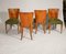 Art Deco H-214 Dining Chairs by Jindrich Halabala for UP Závody, Set of 4 2
