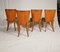 Art Deco H-214 Dining Chairs by Jindrich Halabala for UP Závody, Set of 4, Image 3