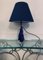 Cobalt Blue Crystal Table Lamp from Val St Lambert, 1950s 9