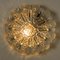 Glass & Brass Wall Lamp or Flush Mount, Germany, 1970s, Image 9