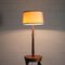 Tanganyika Walnut Veneer, Beech & Fabric Lamp, Italy, 1940s or 1950s 3