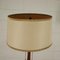 Tanganyika Walnut Veneer, Beech & Fabric Lamp, Italy, 1940s or 1950s, Image 4