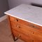 Italian Fruitwood Chest of Drawers with Marble Top, Image 6