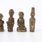 Miniatur Bronzefiguren, Kongo, 1950er, 7er Set 10