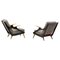 Belgian Architectural Lounge Chairs, 1950s, Set of 2 1