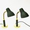 Green Metal and Brass Table or Wall Lamps from Nordiska Kompaniet, Sweden, 1950s, Set of 2, Image 5