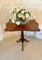 Lámpara de mesa victoriana antigua de madera nudosa de nogal, Imagen 2
