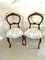 Antique Victorian Walnut Dining Chairs, Set of 4 7