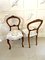 Antike viktorianische Esszimmerstühle aus Nussholz, 4er Set 10