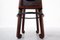 Mid-Century Modern Wooden African Bar with 4 Stools, 1950s, Image 10