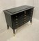 Black Wooden Chest of Drawers, France, 1940s 4