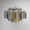 Mid-Century Murano and Crystal Glass Chandelier, 1960s 1