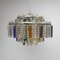 Mid-Century Murano and Crystal Glass Chandelier, 1960s, Image 1