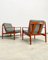 Danish Teak Easy Lounge Chairs by Grete Jalk for France & Son / France & Daverkosen, 1960s, Set of 2 2