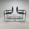 Bauhaus Cantilever Tubular and Leather Armchairs, 1970s, Set of 4, Image 7