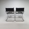 Bauhaus Cantilever Tubular and Leather Armchairs, 1970s, Set of 4 4