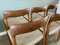 Vintage Danish Restored Teak & Papercord Model 75 Chairs by Niels Otto Møller for JL Møllers, Set of 6 5