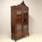 Antique Display Bookcase in Walnut & Glass 9