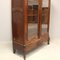 Antique Display Bookcase in Walnut & Glass 2