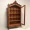 Antique Display Bookcase in Walnut & Glass 7