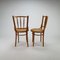Romanian Cane and Birch Bentwood Chairs, 1960s, Set of 2 3