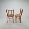 Romanian Cane and Birch Bentwood Chairs, 1960s, Set of 2, Image 4
