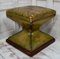 Victorian Diablo Leather Stool with Brass Stud Work 1