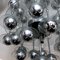 Vintage Italian Space Age Glass and Chrome Chandelier by Reggiani, 1970s 10