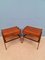 Mid-Century Danish Rattan and Teak Side Table or Nightstands, 1960s, Set of 2 12