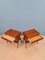 Mid-Century Danish Rattan and Teak Side Table or Nightstands, 1960s, Set of 2 15