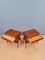 Tables d'Appoint ou Tables de Chevet Mid-Century en Rotin et Teck, Danemark, 1960s, Set de 2 15