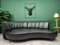 Schwarzes Vintage DS 164 Ledersofa von De Sede 2