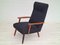 Danish Reupholstered High-Backed Armchair in Wool, 1960s 14