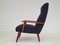 Danish Reupholstered High-Backed Armchair in Wool, 1960s 2