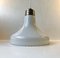 Scandinavian White Opaline Pendant Lamp from Odreco, 1970s 2