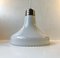 Scandinavian White Opaline Pendant Lamp from Odreco, 1970s, Image 2