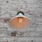 Industrielle Vintage Fabrik-Wandlampe aus weißer Emaille & Gusseisen 6