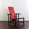 Stuhl in Rot & Blau von Gerrit Rietveld für Cassina 1