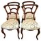 Victorian Carved Rosewood Dining Chairs, Set of 4 1