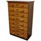German Beech Industrial Apothecary Cabinet, Mid-20th Century, Image 1